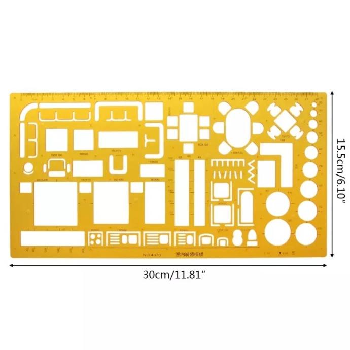 

JSH penggaris/mal furniture/interior template (4370) 1:50