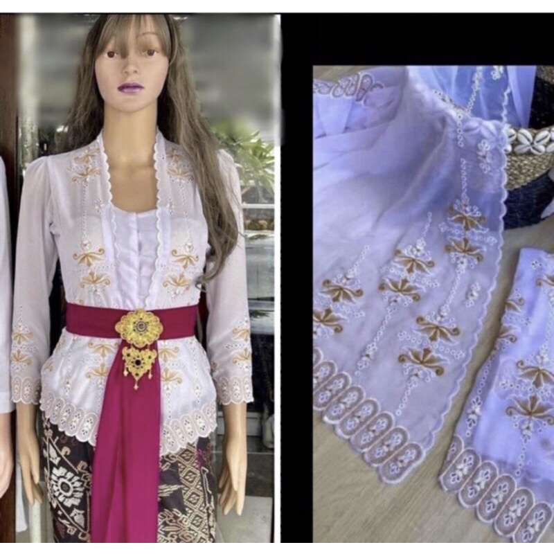 kebaya bordir jadi/ kebaya bordir bali// kebaya bali terbaru// kebaya bordir murah