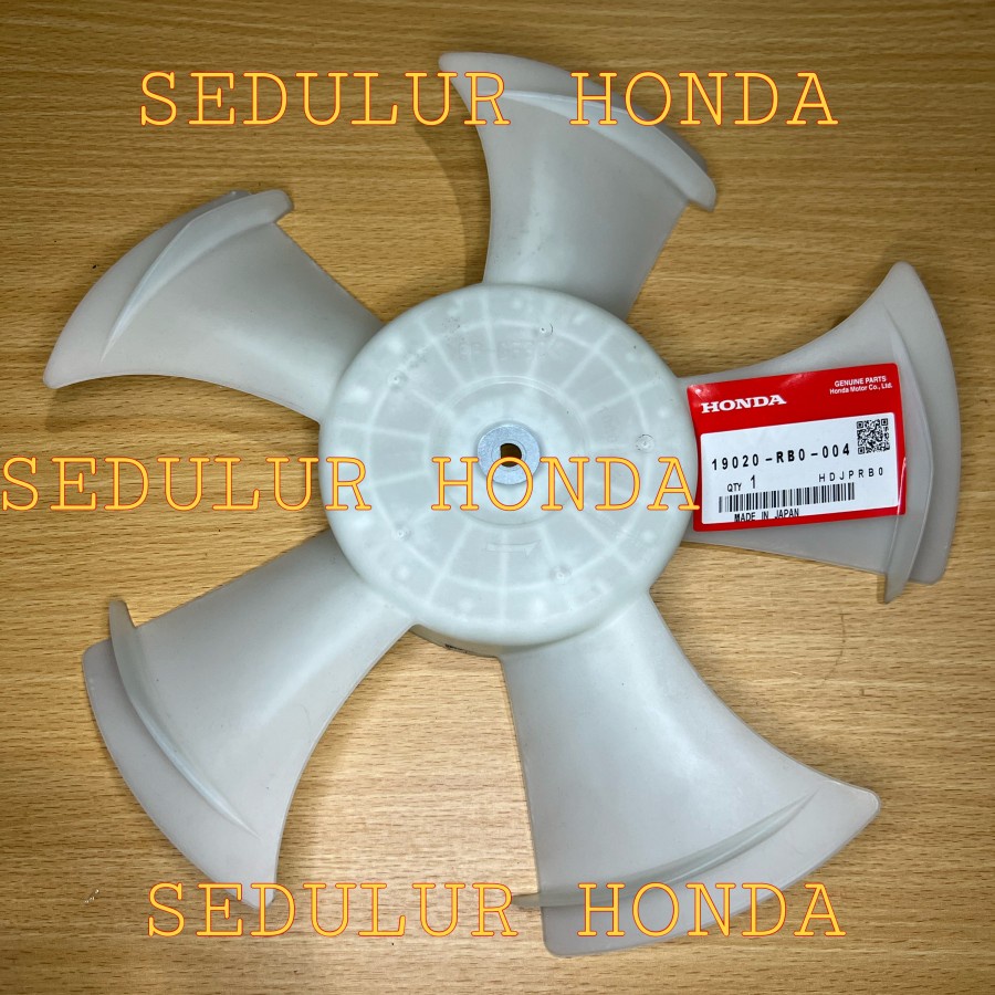 FAN COOLING DAUN KIPAS RADIATOR JAZZ GE8 TYPE S RS FREED GB3 2009 2010 2011 CRZ BRIO SATYA 19020 RB0