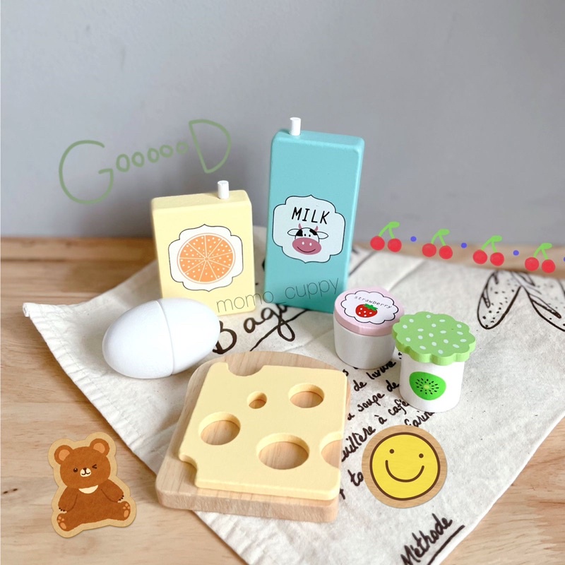 wooden toys pastel edition - pretending play mainan edukasi high quality