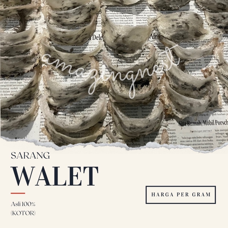SARANG WALET (Kotor) ASLI 100%