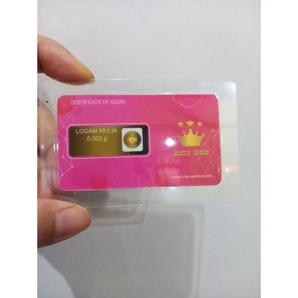 Baby Gold 0.002 gram | logam mulia | fine gold