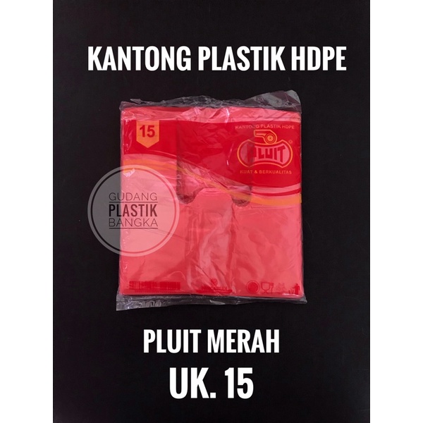 Kantong Plastik HDPE Merk Pluit Ukuran 15 / 24 Warna-Warni