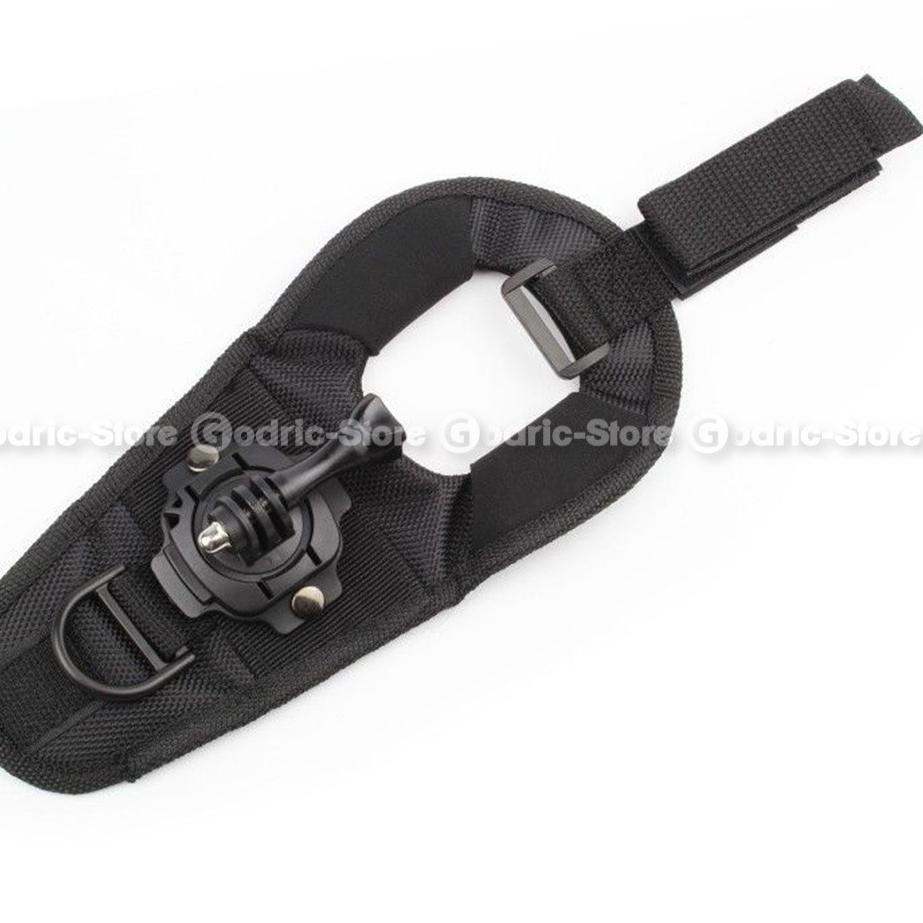 Model Terkeren Action Cam 360 Glove Hand Strap for GOPRO HERO / XIAOMI YI / BRICA B-PRO / DJI OSMO Camera