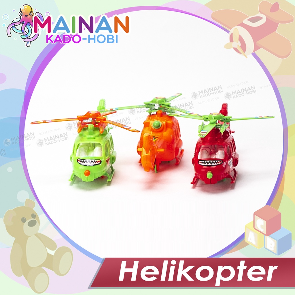 MAINAN ANAK MINIATUR DIECAST MINI HELIKOPTER