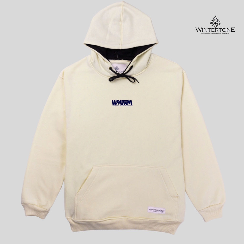 Sweater Hoodie Cream Pria Distro Simple Series 1 WINTERTONE Aesthetic WNTRN Streetwear Switer Hodie Cowok Motif Simpel Basic Original Suiter Hoody Sablon Print Jumper Pullover Sweter Hudi Unisex Cwe Cwo Lokal Brand