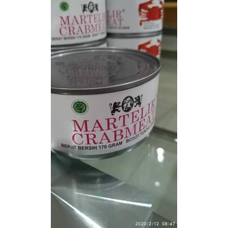 

8.8 Brand Martelir crabmeat daging kepiting rajungan kaleng grosir eceran 170 gram