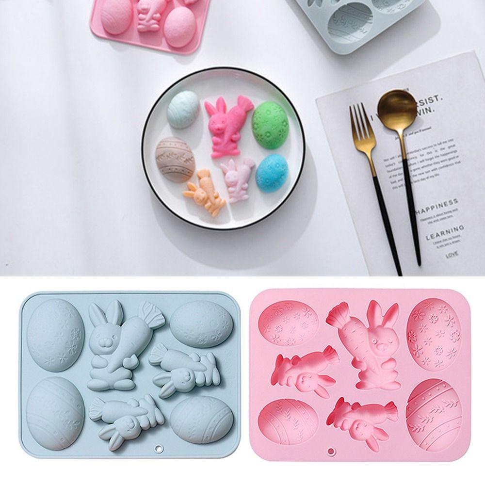 Top Easter Silicone Mold Handmade Cetakan Sabun Dekorasi Liburan 8rongga