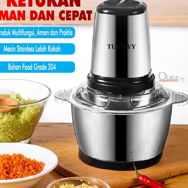 Super Peminat BLENDER - CHOPPER STAINLESS MULTIFUNGSI 2L OLL-8622/OLL-0810/TM-8611