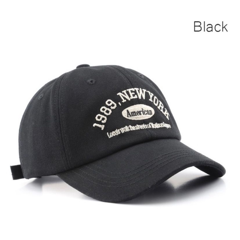 COD//Unisex Pria Wanita// Hat Soft Material Bordir 1989 New York