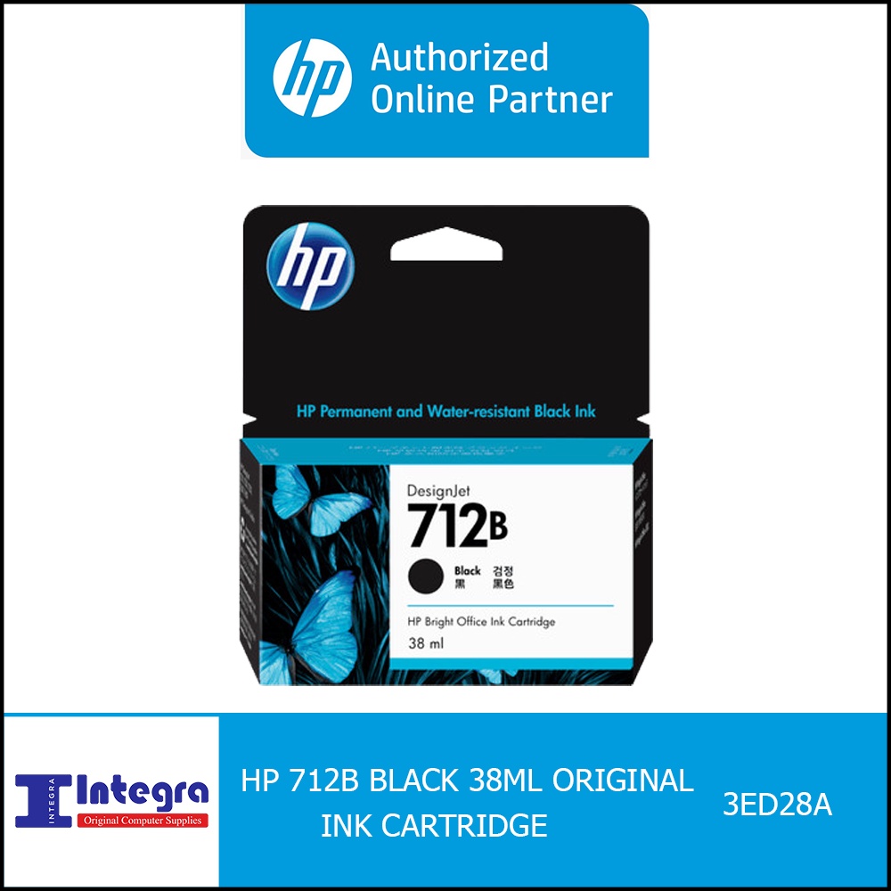 Tinta HP 712B 38ml Black for HP DesignJet T210, T230, T250, T630, T650