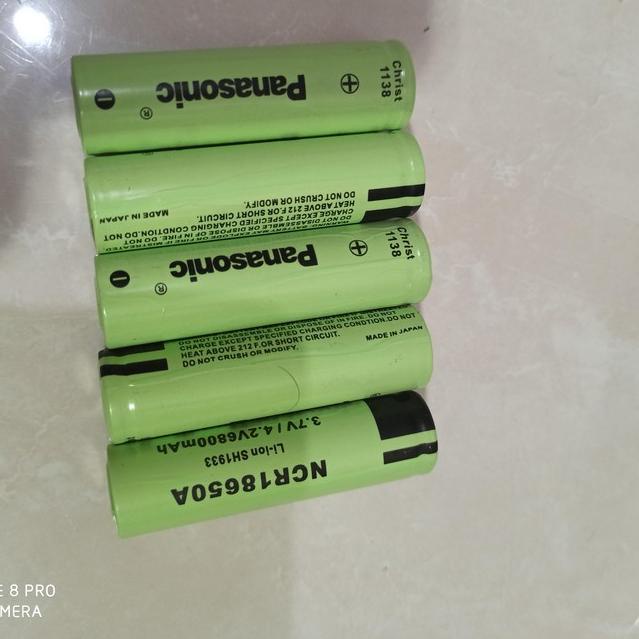 Stok terbaru PANASONIC NCR18650A | 6800mAh | 18650 Baterai / Battery | 3.7/4.2V