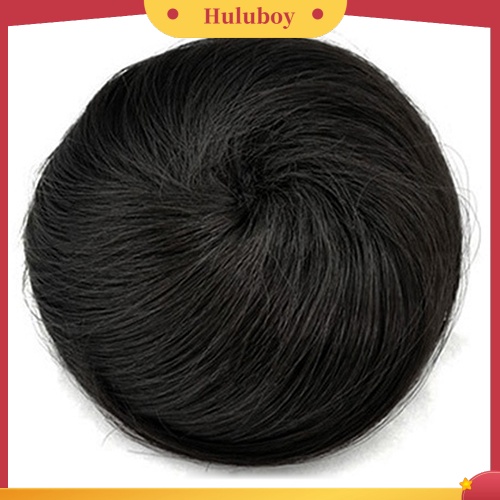 1 Pc Wig Rambut Palsu Extension Bun Bahan Serat Sintetis Untuk Wanita