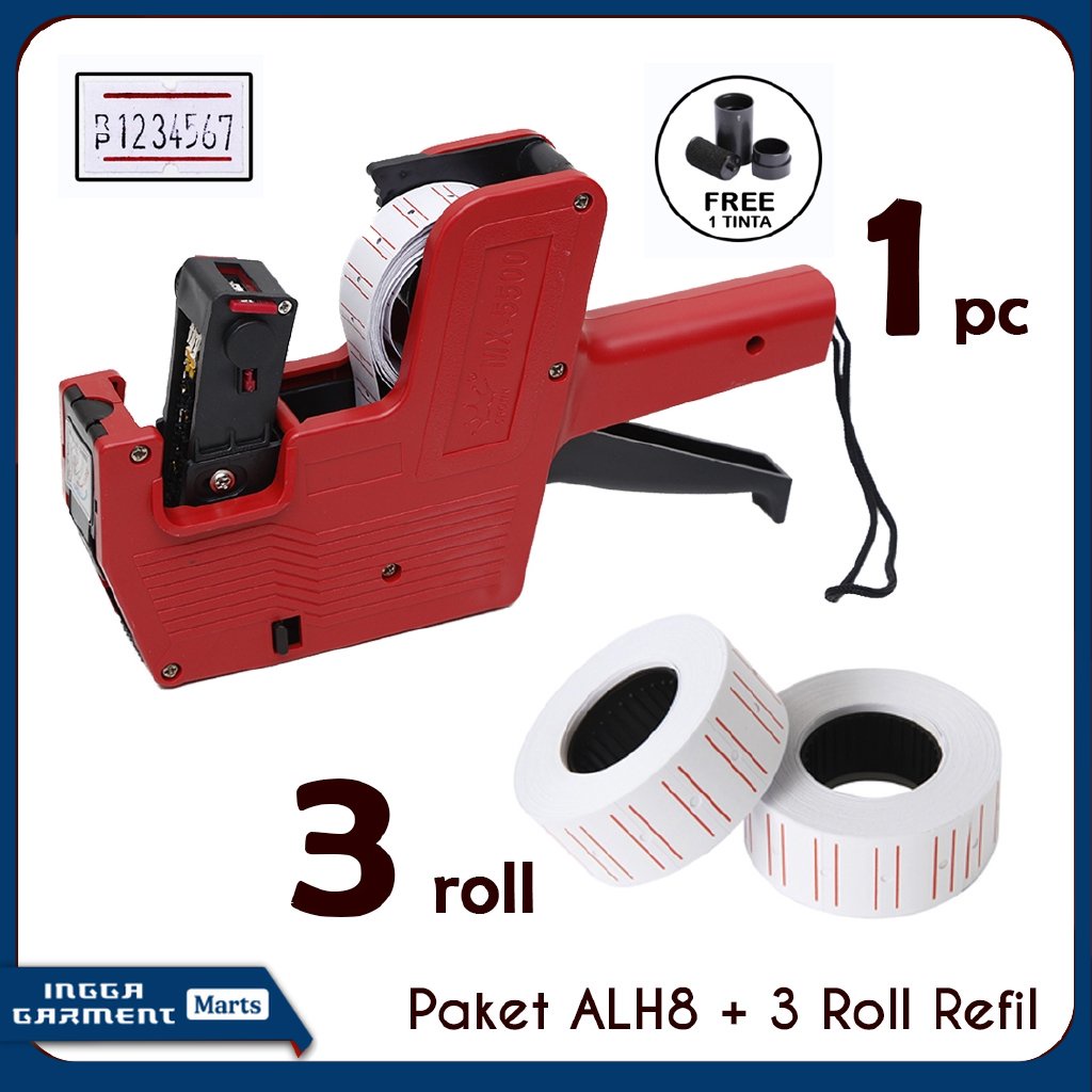 

ALAT LABEL HARGA PRICE LABELLER M5500 & 3 ROLL