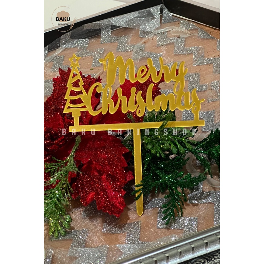 

Cake Topper Merry Christmas