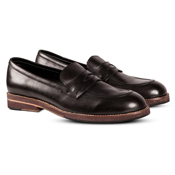 Blake Penny Loafers Black / Sepatu Formal / Sepatu Nappa Milano