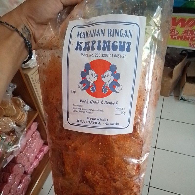 

kiripik kaca pedas / ori 1kg/