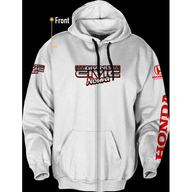 hoodie zipper honda grand  civic nouva