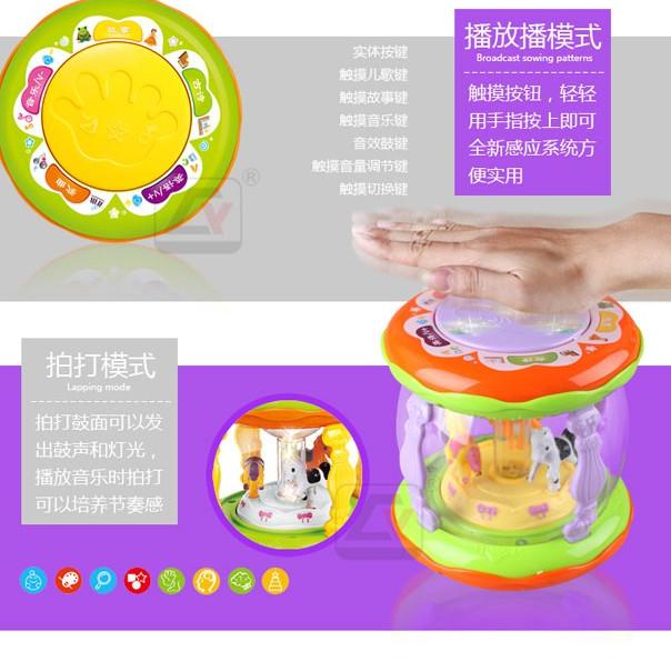 Borong!! Mainan Anak Edukasi 2 3 4 Bulan 1 Tahun Alat Musik Drum WONDERLAND MERRY GO ROUND MUSIC DRUM KECIL-KAdo Anak Edukasi ST