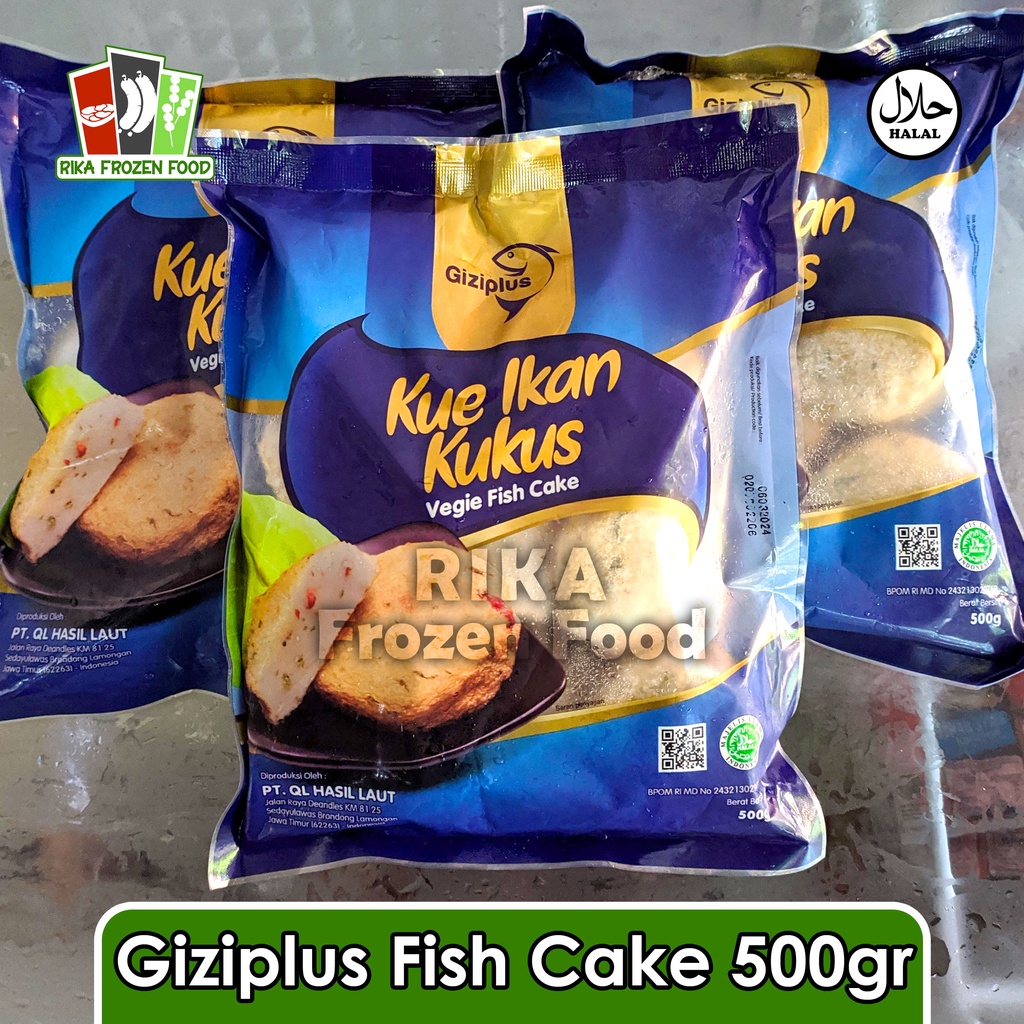 

Gizi Plus Kue Ikan Kukus Vegie Fish Cake 500gr