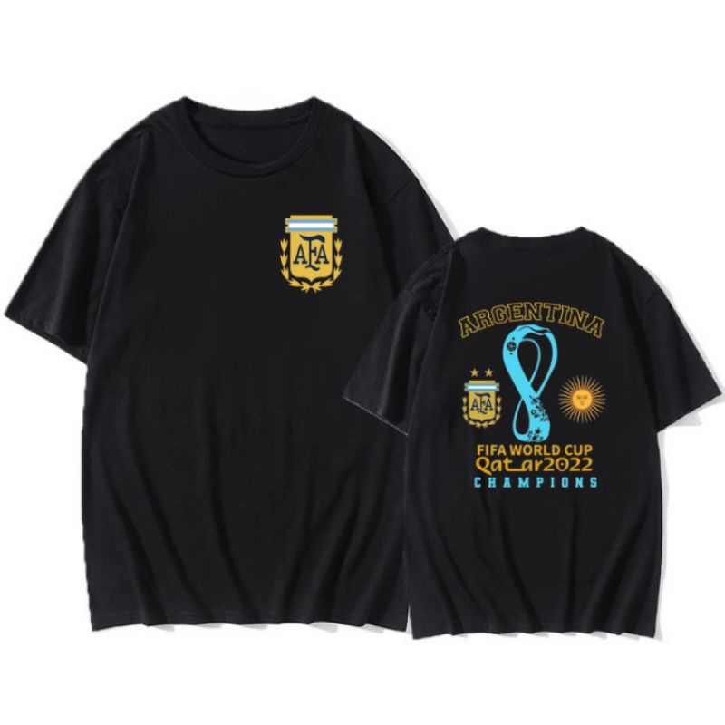 Kaos Argentina Juara Piala Dunia Qatar 2022 - Pria Wanita Custom Distro Polos