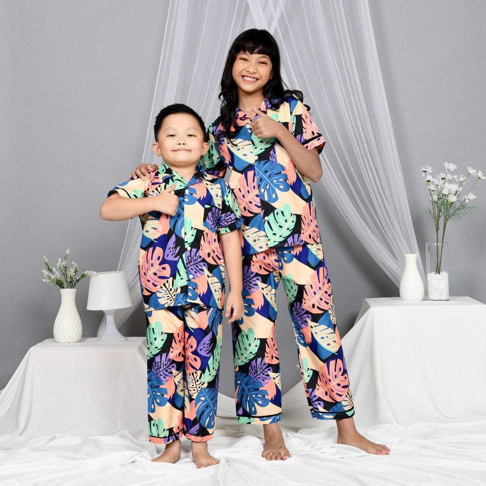 Monalisa Piyama Anak Perempuan 6 - 8 Tahun ( Junior Size 8 ) Motif Karakter