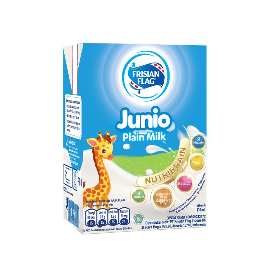 ㍿ Frisian Flag Junior Susu UHT Plain 110 mL x 6 ㍐