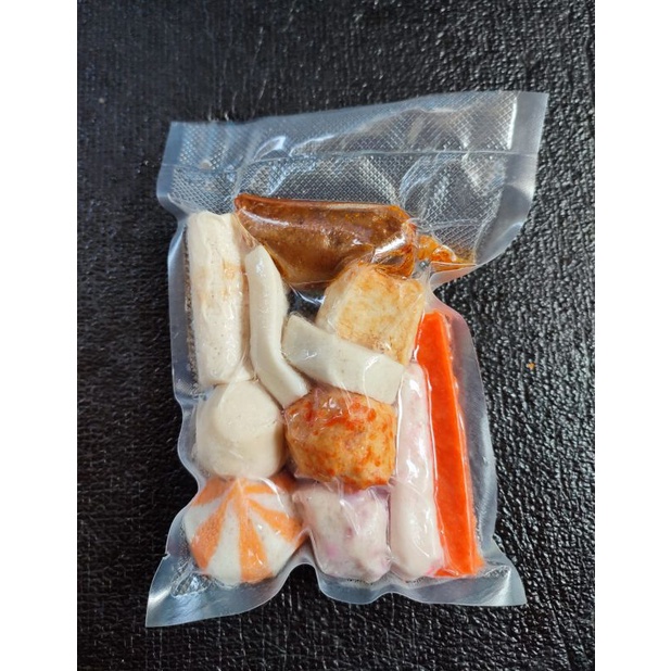 

Suki mix steamboat tomyam isi 10 Pcs frozen olahan ikan