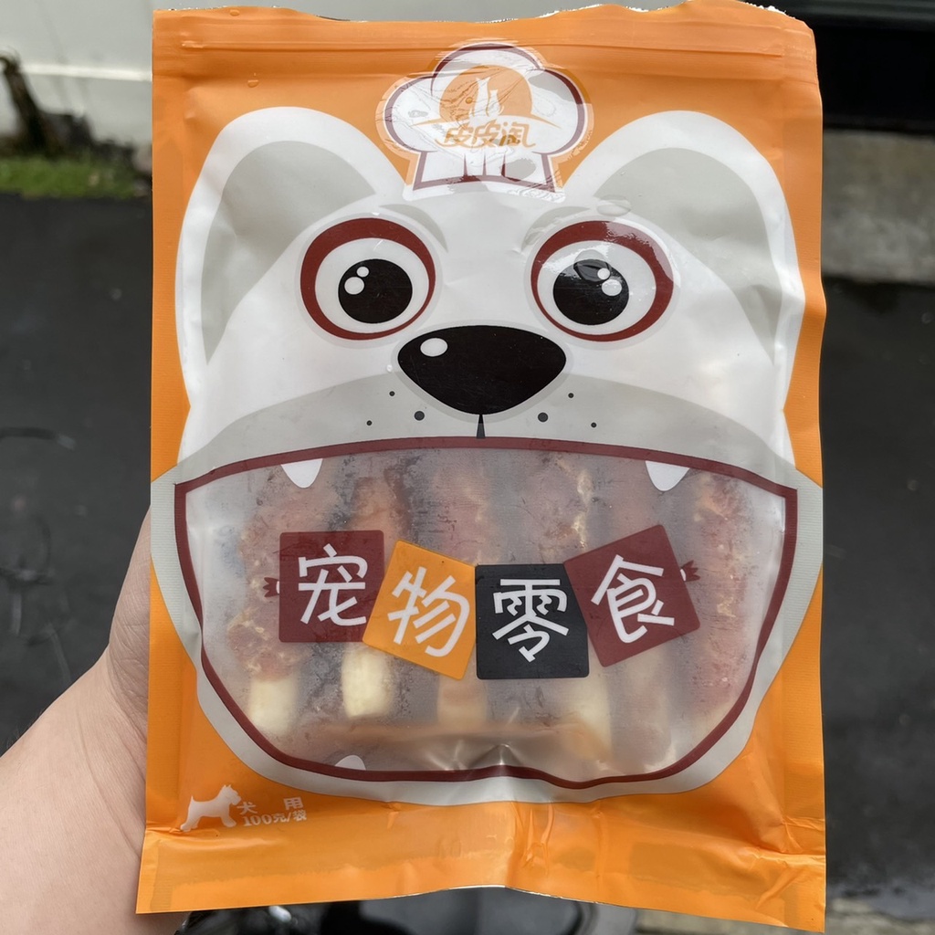 DONGWU MAKANAN RINGAN HEWAN ANJING AYAM 100g TULANG KALSIUM SUSU TREAT SNACK