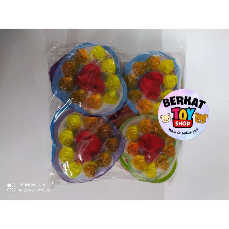 

Permen Cemilan Snack Jelly Jeli Heart Hati I Love You Mainan Anak Murah (isi 20 pcs)