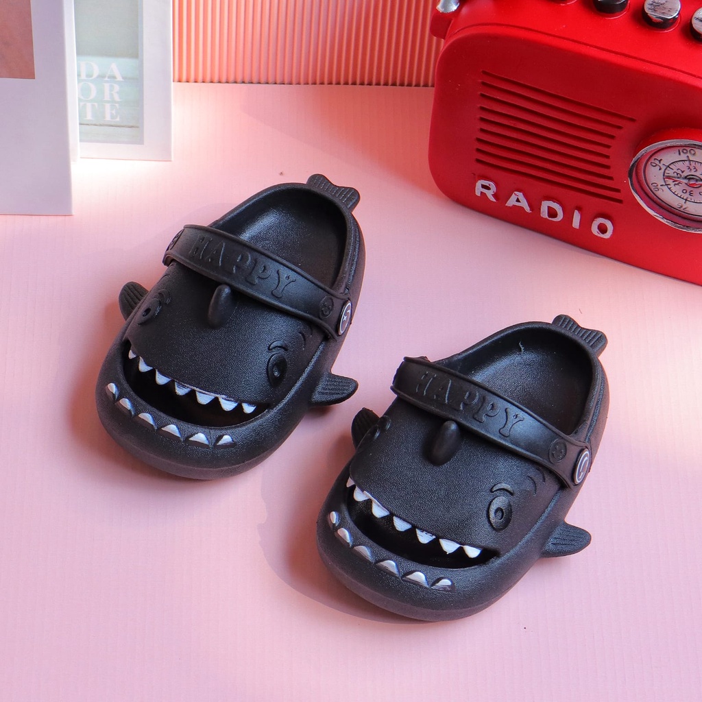 LittleAaron Sandal BABY SHARK Anak Laki laki Perempuan Bahan Bagus Model Lucu Import Termurah Kekinian