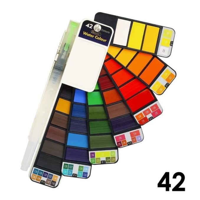 

Superior Foldable Watercolor Paint Set 42 / Cat Air Compact Set 42