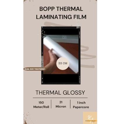 

が GLOSSY PLASTIK LAMINASI PANAS THERMAL / PLASTIK LAMINASI PANAS BOPP THERMAL / 33 CM / PLASTIK LAMINASI PANAS ROLL ❂