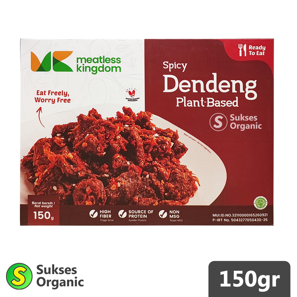 

DENDENG SPICY PEDAS Vegan Plant Based Ready To Eat Meatless Kingdom