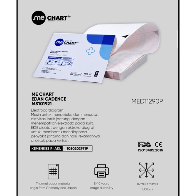 

Edan Cadence MS101921 112mm x 90mm x 150 sheets