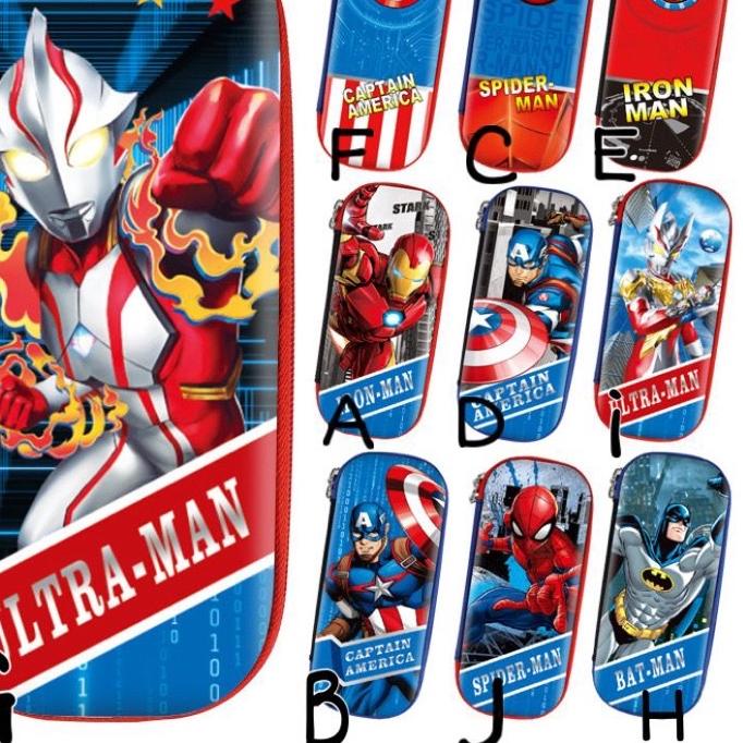 

Terlaris!! kotak pensil import / tempat pencil anak laki-laki hardcase model karakter superhero 44F,