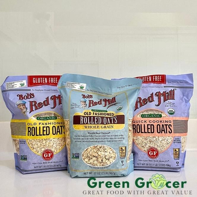 

Bobs Red Mill Organic Old Fashion Rolled Oats 907Gr / Gluten Free Menu Sarapan