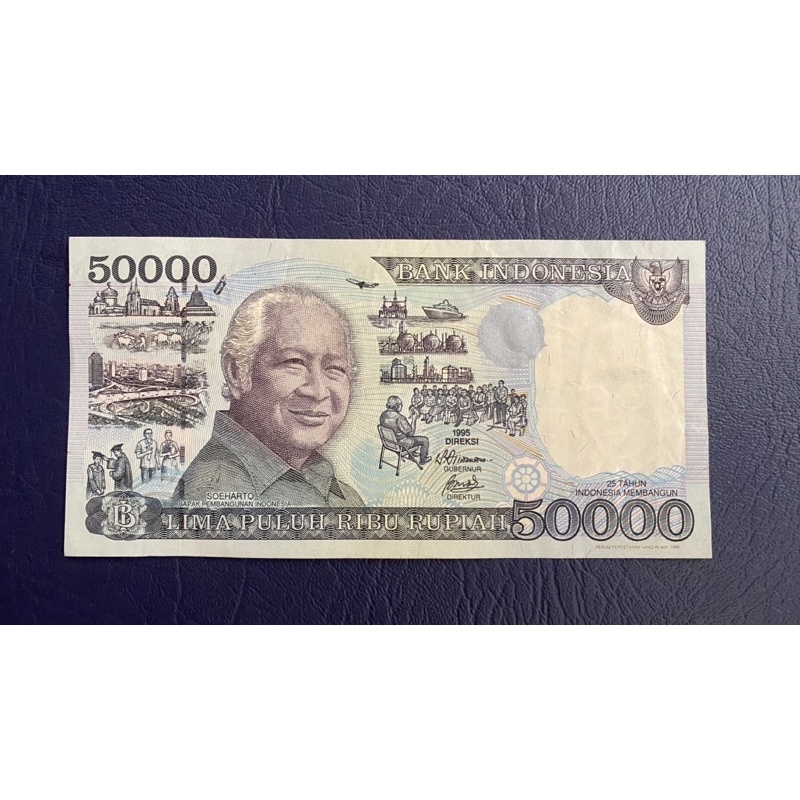 UANG KUNO 50000 Rupiah Soeharto 1995