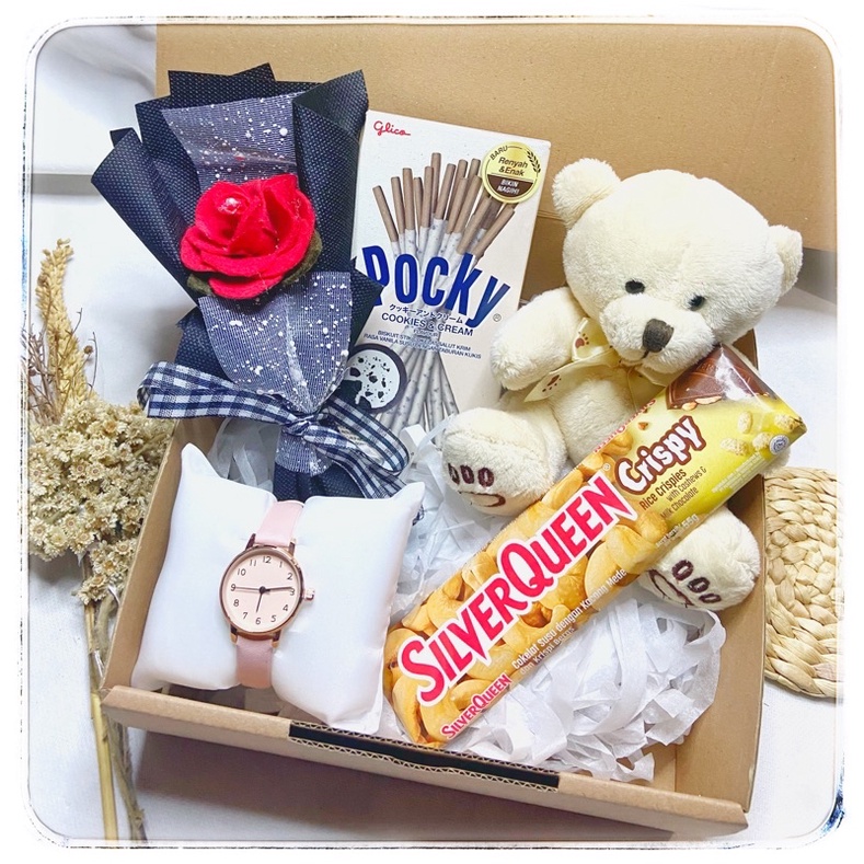 Gift Box Untuk Cewek Hadiah Cewek Kado Eashtetic Cewek Kado Boneka Buket Coklat Lengkap