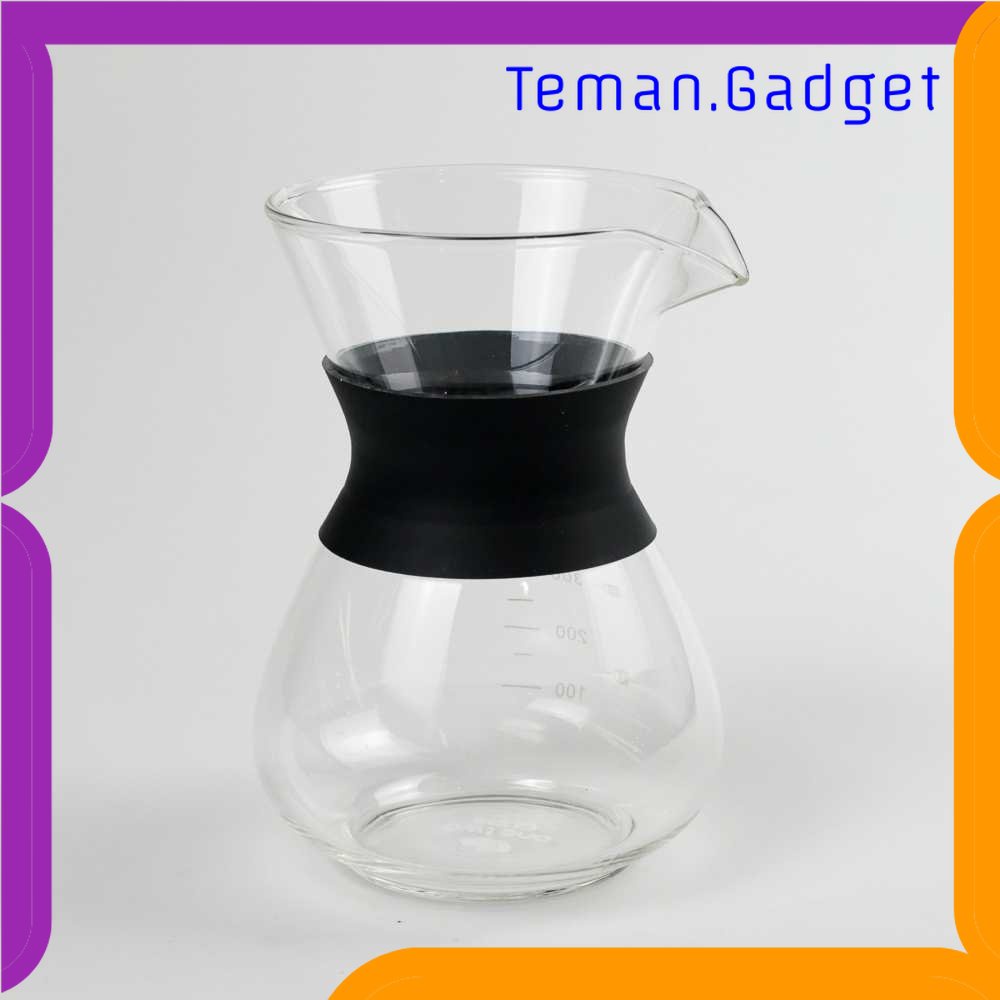 TG - DPR One Two Cups Coffee Maker Pot V60 Teko Kopi Barista Borosilicate Glass - SE111