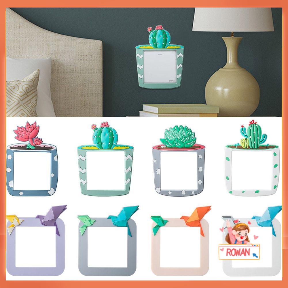 R-flower Switch Sticker Dekorasi Rumah Kamar Stiker Dinding Hias