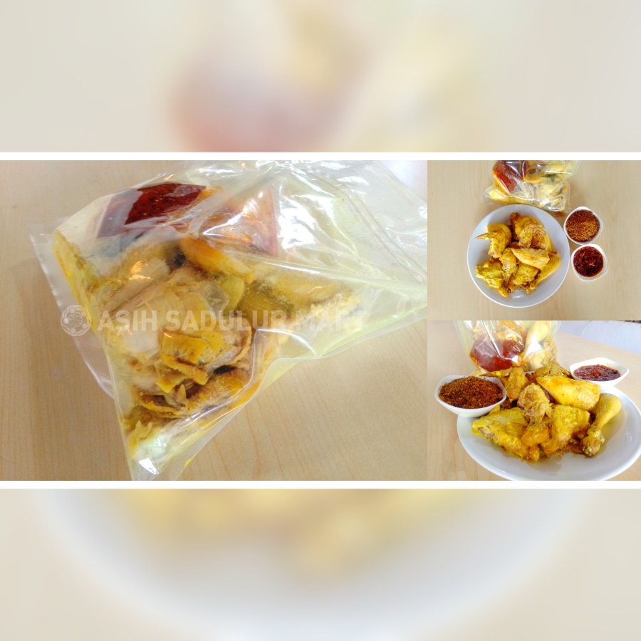 Ayam Ungkep Lois Bumbu Kuning Sedap &amp; Bumbu Meresap 1 Ekor 1kg (Tanpa Kepala dan Sayap) Siap Goreng Bandung