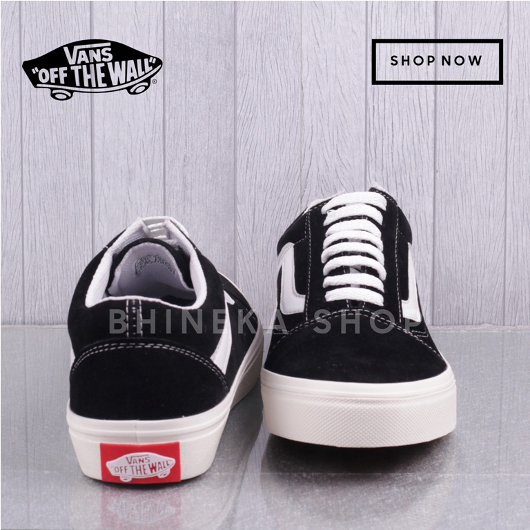 Sepatu Vans Oldskool Premium Hitam Putih Pria Wanita Sneakers Vans Black &amp; White Size 36-43 Premium Quality