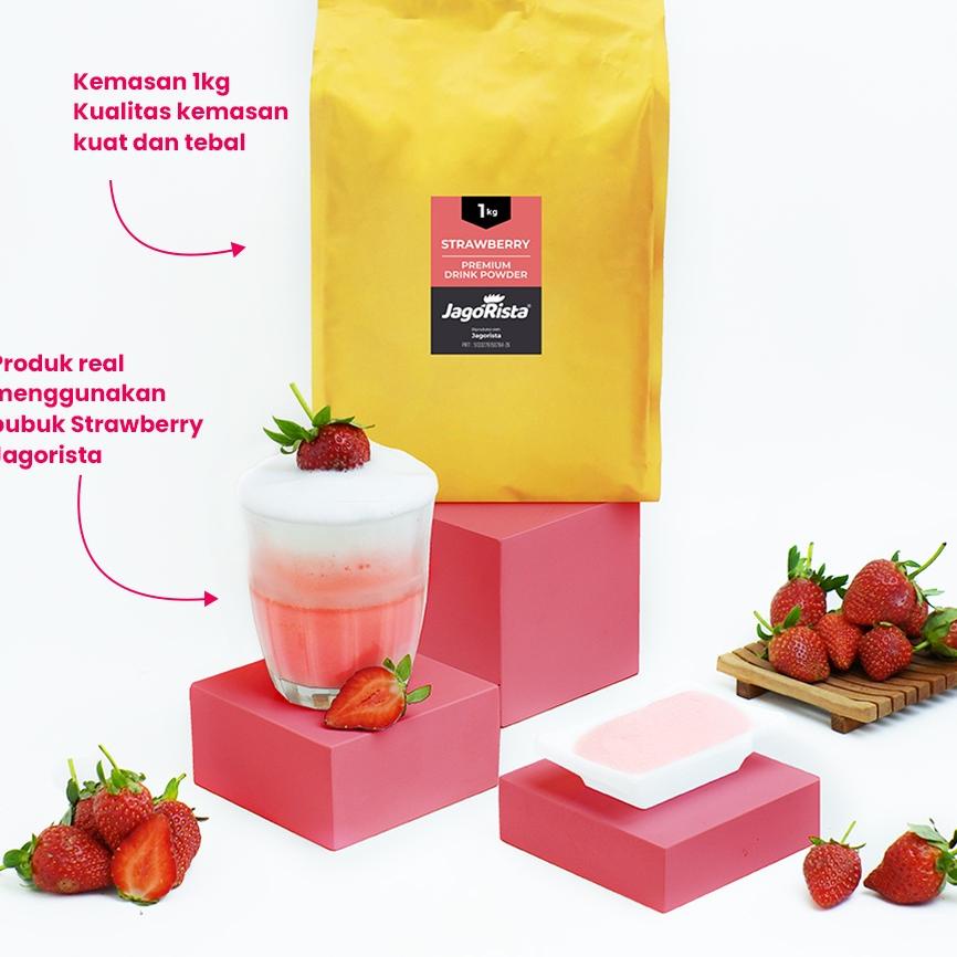 

Quality Control✅Jagorista - 1 KG Premium GOLD Strawberry ( Bubuk Minuman / drink Powder )|SQ6