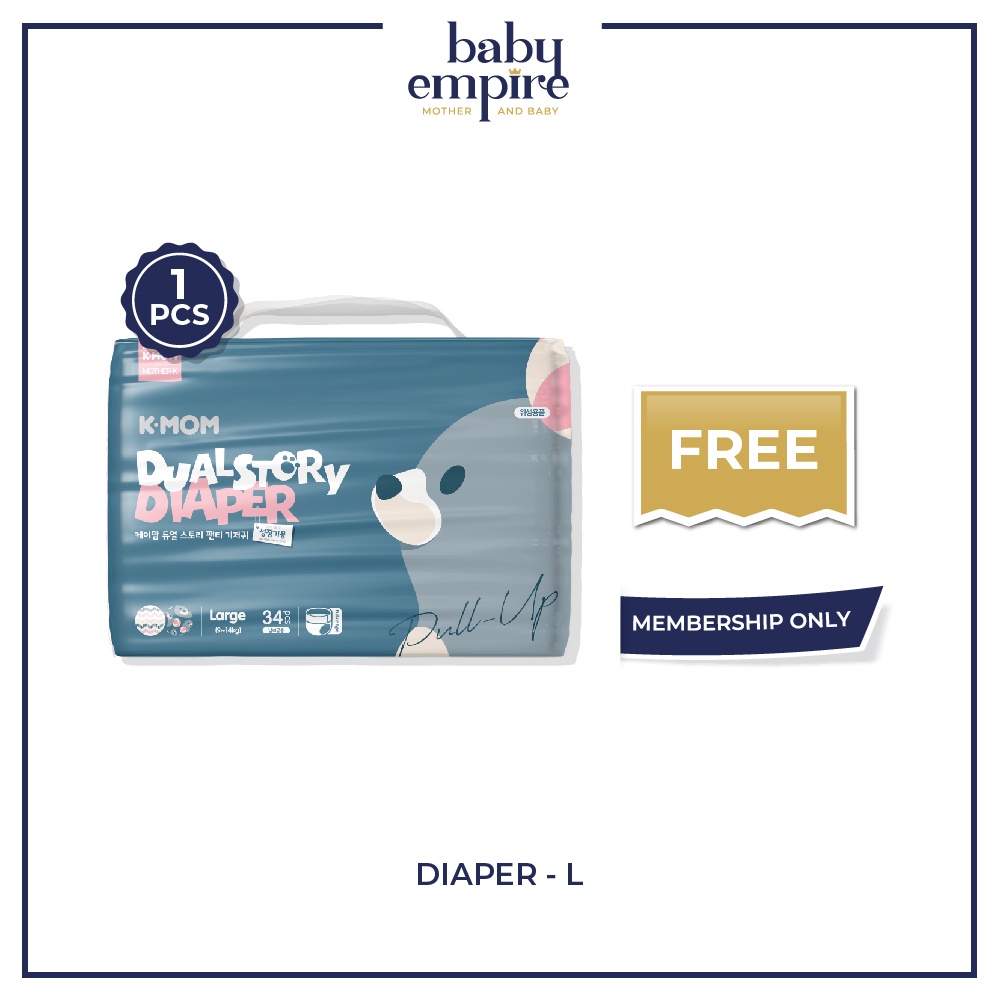 Free 1pack - Mother-K K-Mom - Diaper - L