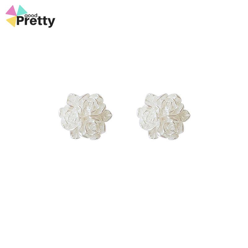 Anting-anting 925 Desain Sterling Silver Fashion Rose Anting-anting Premium Merasa Temperamen - PD