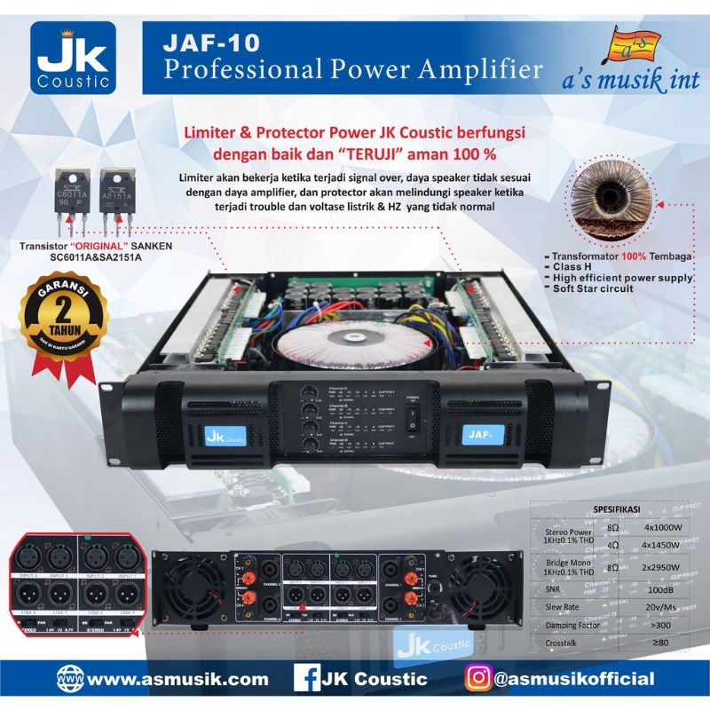 POWER JK COUSTIC JAF-10