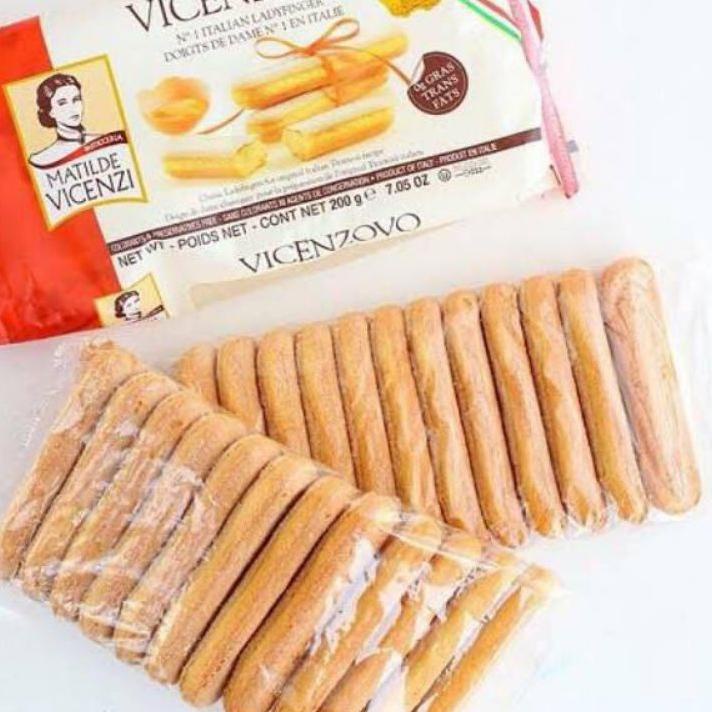 

SNT155 Biskuit Tiramisu / Biscuit / Lady Finger Vicenzovo 200 gr |