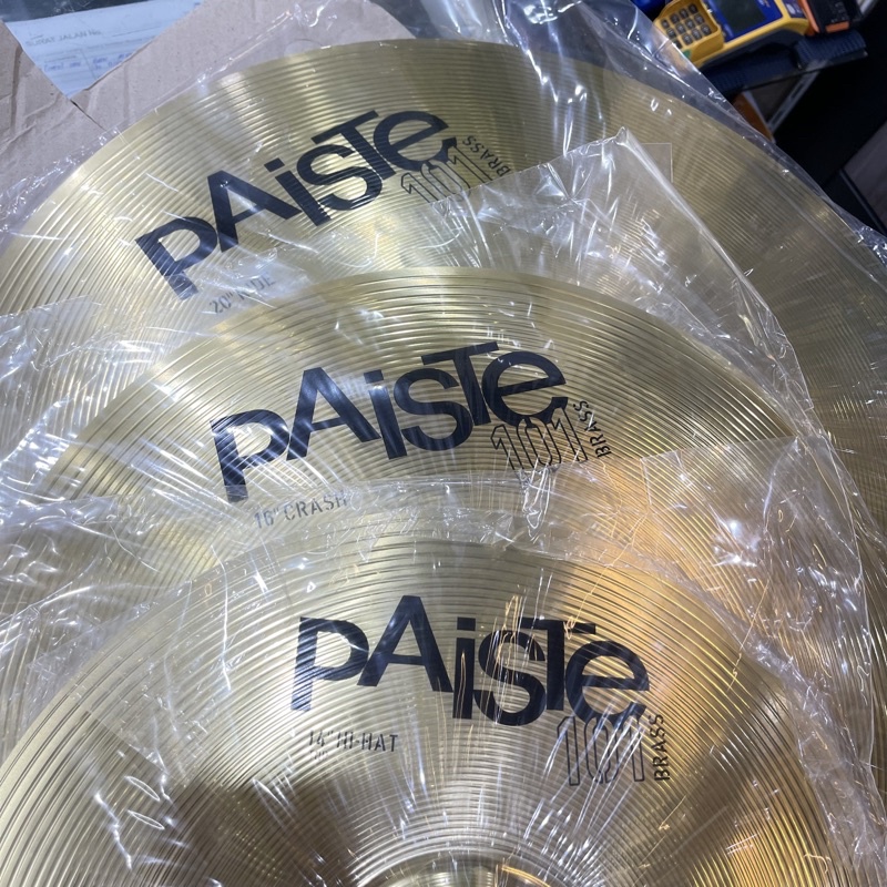 PAISTE 101 - CYMBAL SET 14” HIHAT 16” 20” - ORIGINAL CIMBAL SET