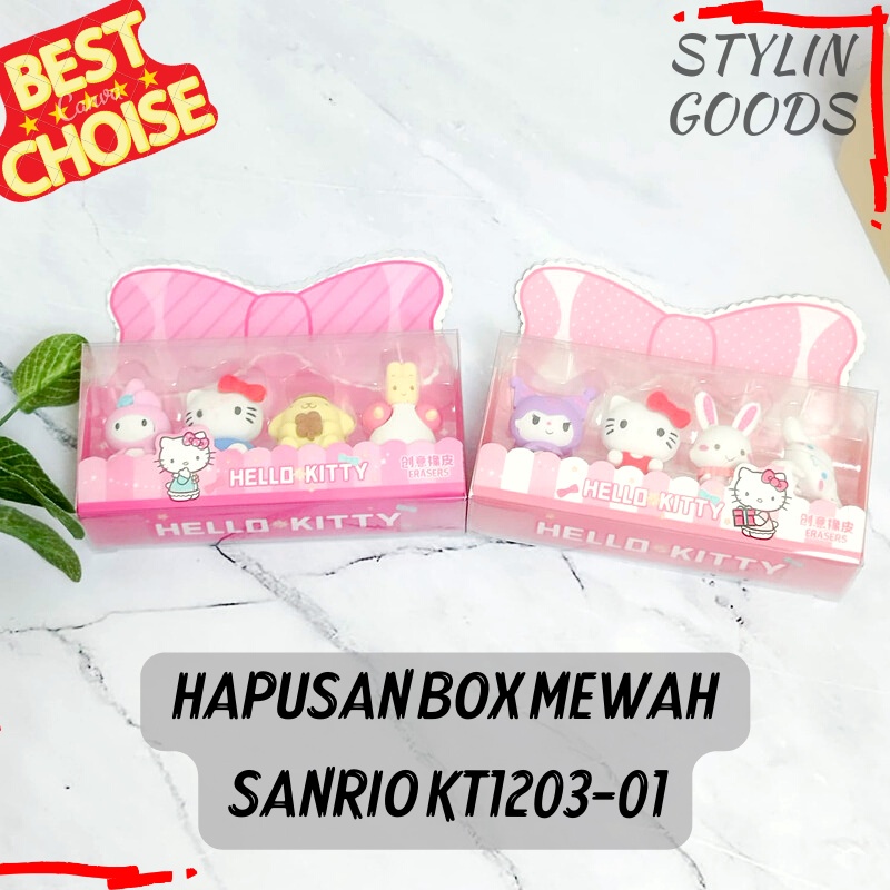 

KT1203-01 FIGURE 3D PENGPAHUSAN BOX MEWAH PINK MINI SANRIO HELLO KITTY MY MELODY POMPOMPURIN CINAMONROLL TERBARU